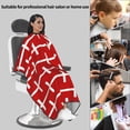 thumbnail image 5 of Danish Flag Barber Cape 66"x55" Salon Hair Cutting Haircut Cape Color Capes Stylist HairdresserApron, 5 of 7