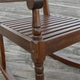 thumbnail image 3 of Bowery Hill Solid Hardwood Elm Rocker Weatherproof 36"D x 23.5"W x 45"H Unassembled, 3 of 3