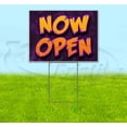 thumbnail image 1 of Now Open (18" x 24") Yard Sign, Includes Metal Step Stake, 1 of 6