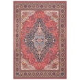 thumbnail image 2 of Safavieh Serapi Albina Medallion Machine Washable Area Rug, Rust/Navy, 5'3" x 7'6", 2 of 12