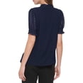 thumbnail image 2 of Tommy Hilfiger Womens Clip Dot Blouse Midnight M, 2 of 2