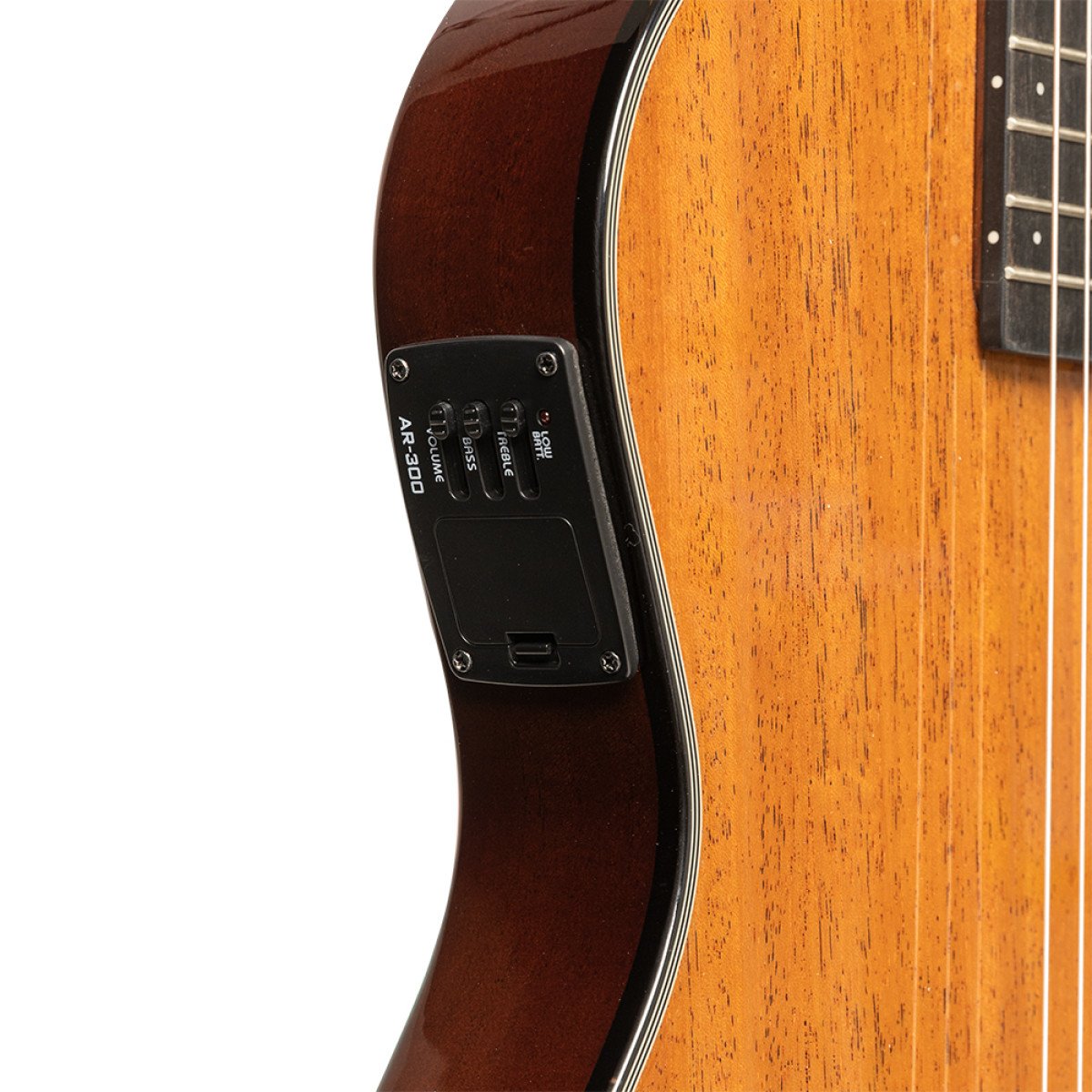Angel Lopez 4/4 Cutaway Electric Classical Guitar Solid Body, Natural