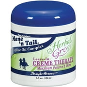 Mane'n Tail Leave-In Herbal-Gro Crme Therapy, 5.5 oz - (Pack of 4)