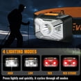 thumbnail image 4 of EverBrite Headlamp Rechargeable with Red Light - LED Head Lamp Flashlight with 4 Lighting Modes, Outdoor Hands-Free Headlight for Camping Hiking Running Hurricane Flood Power Failure Emergency, 4 of 8