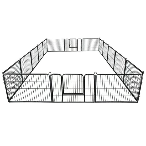 ZENSTYLE Foldable Dog Kennel Exercise Playpen 16 Panel Detachable