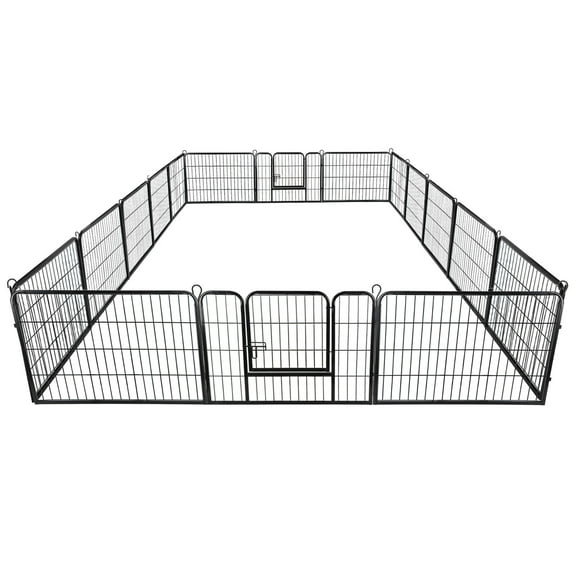 ZenStyle Foldable Detachable Multiple Shape Pet Playpen 16 Panel Dog Kennel Exercise