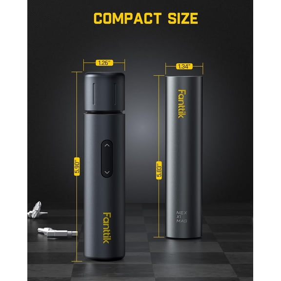 S1 Capsule Deluxe Cordless Electric Screwdriver with 17 Bits, 5 N.m Torque, 320 RPM for Furniture and  Projects