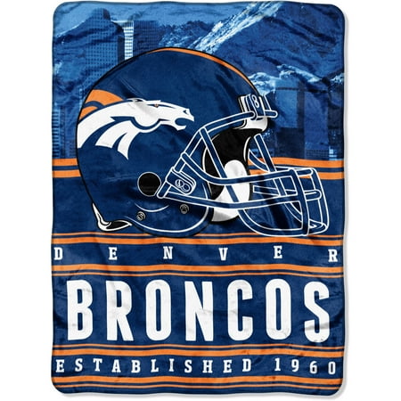 NFL Denver Broncos "Stacked" 60" x 80" Silk Touch Throw