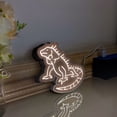 thumbnail image 2 of Iguana, Jungle Lizard Led Light Box, Dimmable Neon-Like Light Signs USB Power for Wall Decor Bedroom Decoration, Static Light (WxH) 16"x14", 2 of 4