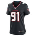 thumbnail image 2 of Women's Nike Folorunso Fatukasi  Navy Houston Texans Team Game Jersey, 2 of 3