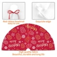 thumbnail image 4 of Sikiie Gold Pinecone Merry Christmas A 30-48 inches {designName} Print Christmas Tree Skirt Snowman Xmas Tree Skirt with Edge Christmas Decorations for Holiday Party-36", 4 of 7