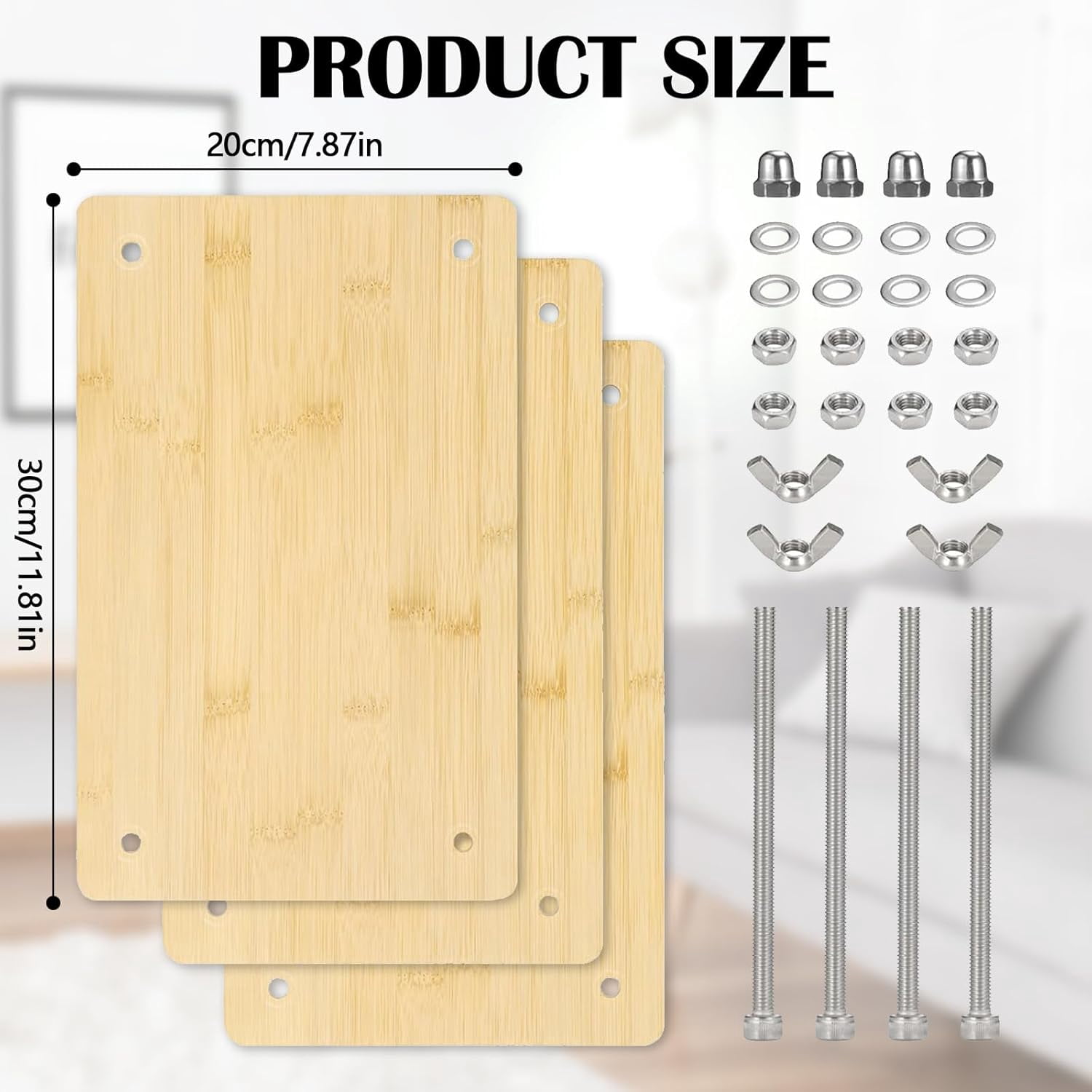 3Press Boards Wooden Book Press, 30 x 20 cm Book Press, Multifunctional Manual Sturdy Bookbinding Tool, Practical Bookbinding Accessories, DIY Bookbinding Labels, Wood Shape Factor