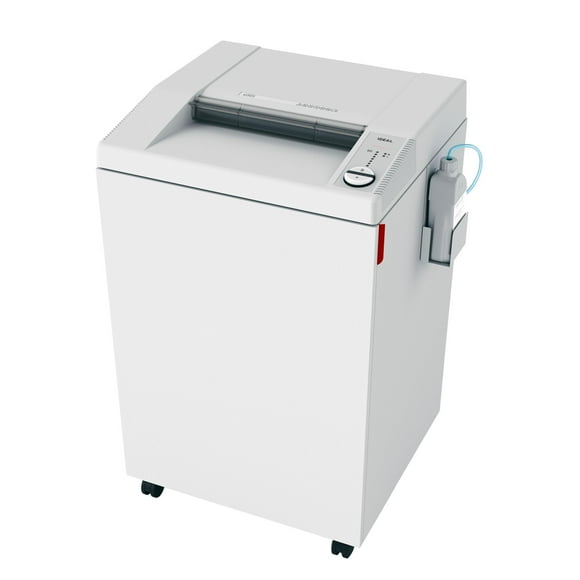 ideal. 4005 Super Micro Cut Centralized Office Paper Shredder with Automatic Oiler, Continuous Operation, 10-12 Sheet Capacity, 44 Gallon Bin, 2 1/8 Horsepower Motor, P-7 Security