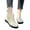 Beige, variant on Women's Waterproof Ankle Rain Boots, Slip-On Chelsea Style Rubber Shoes for Outdoor and Daily Wear