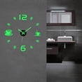 thumbnail image 3 of jifeng Frameless DIY Wall Clock Decor Stickers Silent 3D Mirror Surface Sticker Easy to, 3 of 7