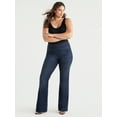 Sofia Jeans Women's Plus Size Melisa Flare High Rise Pull On Jeans, 32.