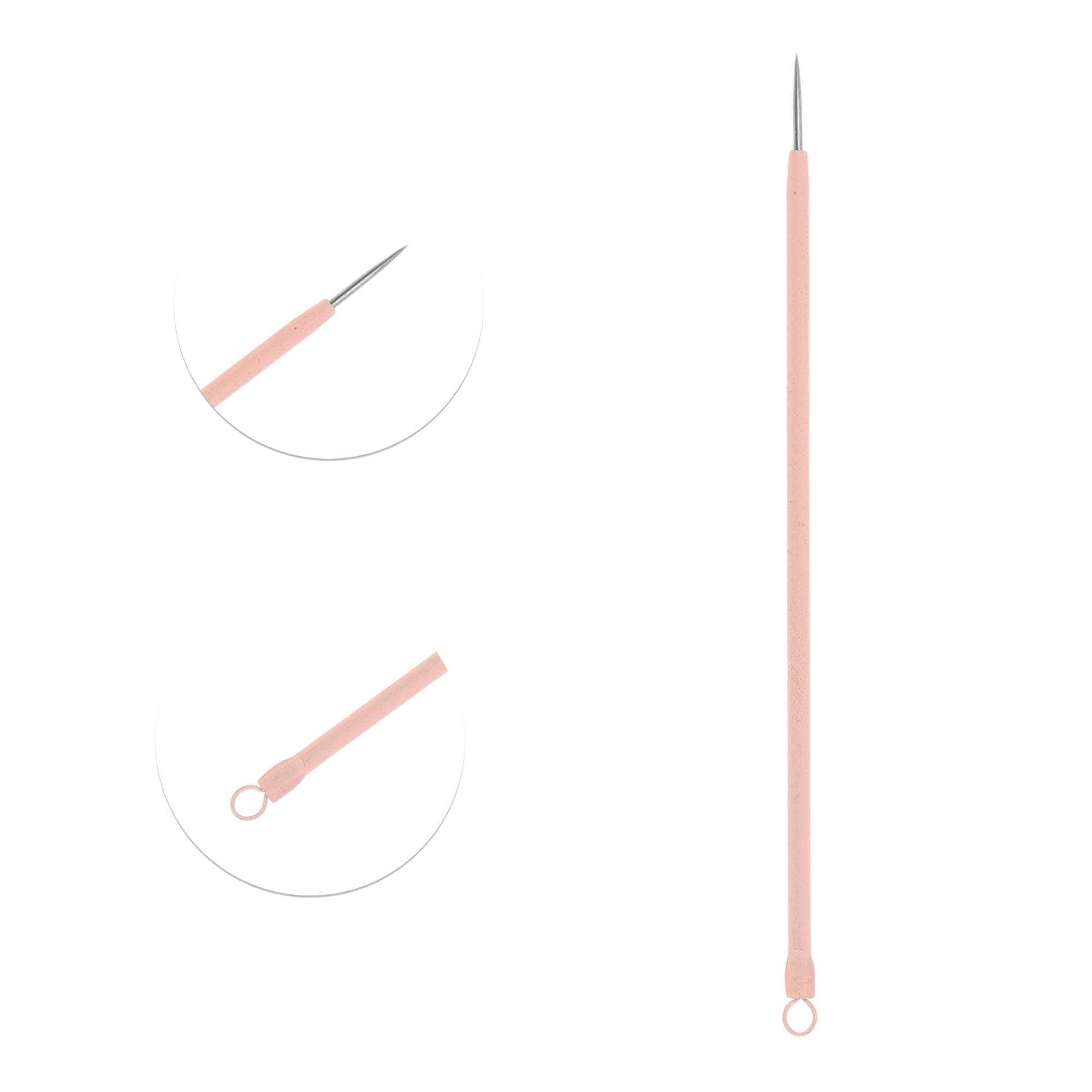 Unique Bargains 1pc Durable Squeeze Pimple Extractor Tool for Clear Skin Pink