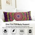 thumbnail image 3 of Artistic Paisley Body Pillow Cover - Vintage Retro Design 20x54, Full Body Pillow Protector, Machine Washable & Durable Fabric, 3 of 6