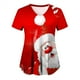 thumbnail image 5 of Blusa de uniforme de enfermería navideña para mujer, blusa de uniforme de trabajo, camiseta de manga corta con cuello en V, blusas, ropa de enfermería, uniforme de túnica de enfermera, 5 of 5