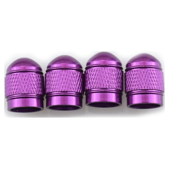 Aluminum Tire Valve Stem Caps 4 Pack, Heavy-Duty Anti-Dust Wheel Rim Air Caps, Durable Anodized Car Tire Accessories for Cars Trucks SUVs, Leakproof Valve Covers for Daily Driving Use