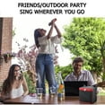 thumbnail image 4 of Karaoke Machine with Wireless Bluetooth Microphone Portable Bluetooth Speaker Dual Microphone Speaker Microphone All-In-One Machine Supports Tf | Usb | Aux-In, 4 of 8