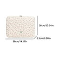 thumbnail image 2 of Yucurem Puffy Quilted Floral Laptop Case, Maple Leaf Padded Laptop Sleeve, Coquette Aesthetic Shockproof Cover for iPad, Computer, Tablet, Notebook, 14.17" x 0.98" x 10.24" (Pink), 2 of 8