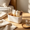 thumbnail image 4 of ShaoXinWan Detachable Divided Plastic Vanity Storage Caddy, Multi Compartment Bathroom Toiletry Organizer, Countertop Storage Holder for Toothbrushes, Cosmetic Supplies and Desktop Small Sundries, 4 of 6