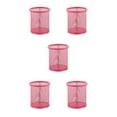 thumbnail image 2 of Tholdsy Mesh Metal Pen Holder Pot Smooth Office Fashion Edge Eraser Caddy Organizer Stationery Ruler Holders Desk Table Container Type2 NO2, 2 of 6