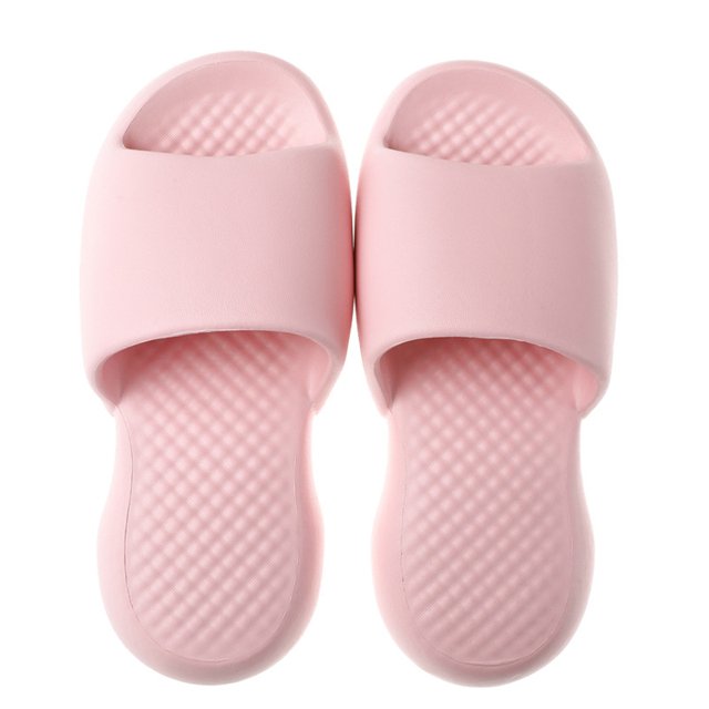 Ultra-Soft Slippers Macaron Color Non-slip EVA Flip Flop for Summer Bathroom Home Office Solid Color 35-45