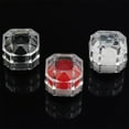 thumbnail image 3 of Linyer 20Pcs Clear Boxes Mini Multifunctional Jewelry Box Crystal Ring Earrings Studs Organizer Octagonal Case Wedding Proposal Black, 3 of 8