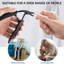 Angled Head Toe Nail Clippers for Thick Nails for Seniors, Straight Toenail Clippers with Catcher, Heavy Duty Large Toenail Clippers with Ergonomic Long ABS Handled