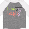 thumbnail image 4 of Inktastic Live, Laugh, Love Boys Long Sleeve Baby Bodysuit, 4 of 5