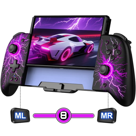 EUROA Switch Joycon Controller, Switch Controller for Switch/OLED with Programmable, Turbo, Vibrations Function