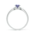 thumbnail image 2 of Angara Natural 0.5 Ct. Tanzanite Solitaire Ring in Sterling Silver for Women (Ring Size: 11.5), 2 of 9