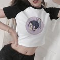 thumbnail image 3 of Camiseta de Anime japonés Demon Slayer para mujer, blusa Ulzzang Harajuku de los años 90 con estampado de dibujos animados Kimetsu No Yaiba Kawaii, 3 of 5