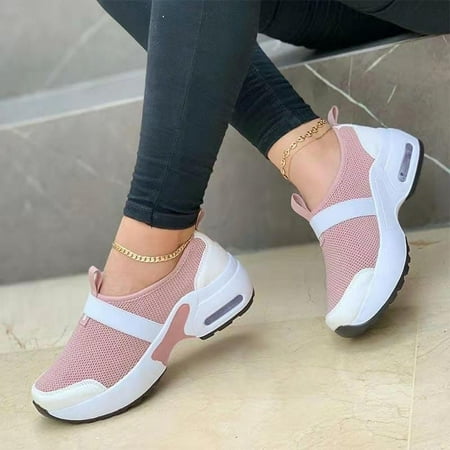 

Yoslce Shoes For Women Women S Color Matching Fashion Casual Set Of Seet Sports Breathable