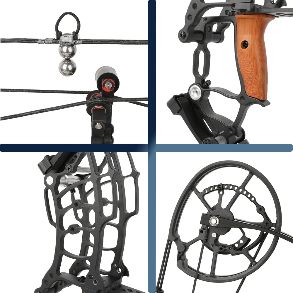 Villain Dual-Use Compound Bow 30-70lbs 420FPS Arrows and Steel Balls Hunting Archery Bow Only