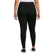Terra & Sky Womens بالإضافة إلى حجم Jeggings، 28 Inseam، أحجام 0 X-5 X، مفردة و 2 حزمة