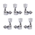 thumbnail image 1 of TISHITA 6 Pieces 3R 3L Guitar Tuner Pegs Guitar Tuner Machine Head for Guitars Parts Silver, 1 of 8