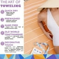 thumbnail image 4 of Madamelique Toalla De Playa De Algodón Turco, Color Naranja, 39 X 72 Pulgadas, Ultra Absorbente, De Secado Rápido, Suave, Duradera, Apta Para Viajes, 4 of 5