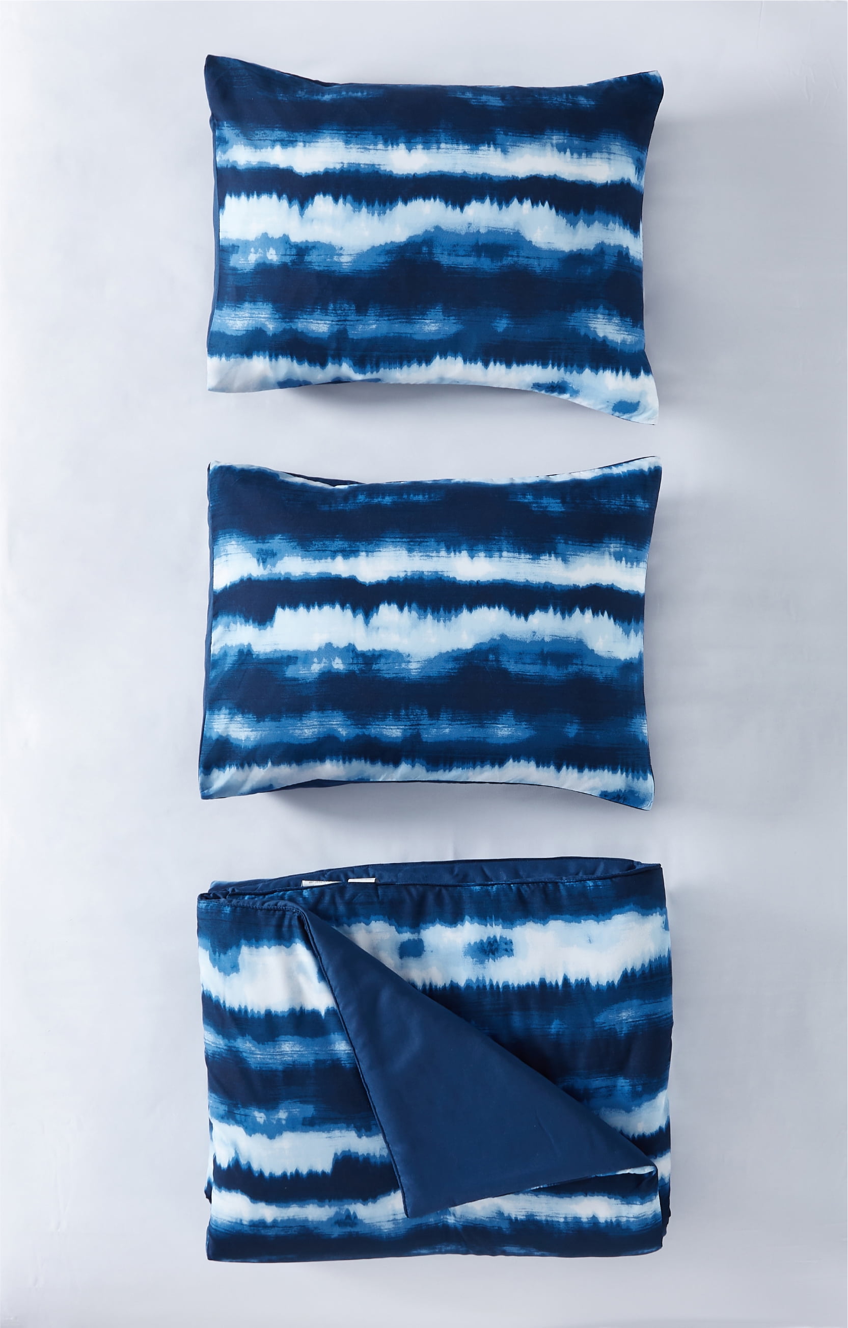 Urban Shop 3-Piece Tie Dye Navy Comforter Set, Queen