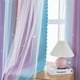 thumbnail image 5 of Cortinas XiDi Rainbow Pink Purple de doble capa opacas, 5 of 8