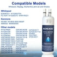 thumbnail image 3 of EDR1RXD1 Water Filter 1 Replacement Compatible with W10295370A WHR1RXD1 EDRIRXD1B 9081 9930 46-9081 46-9930 P5WB2L, 2 Pack, 3 of 8