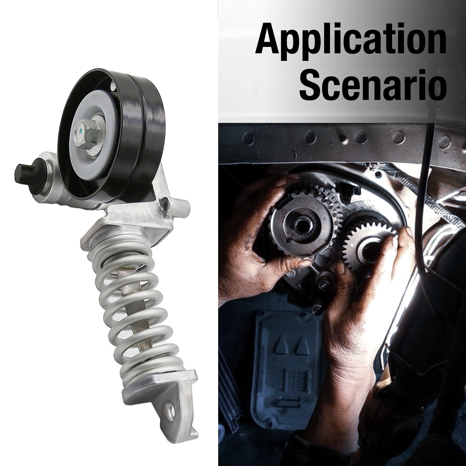 Anxingo 25195388 Drive Belt Tensioner Assembly, Replacement for Chevy Trax Sonic Cruze Limited Buick Encore 1.4L, Replace 55565236