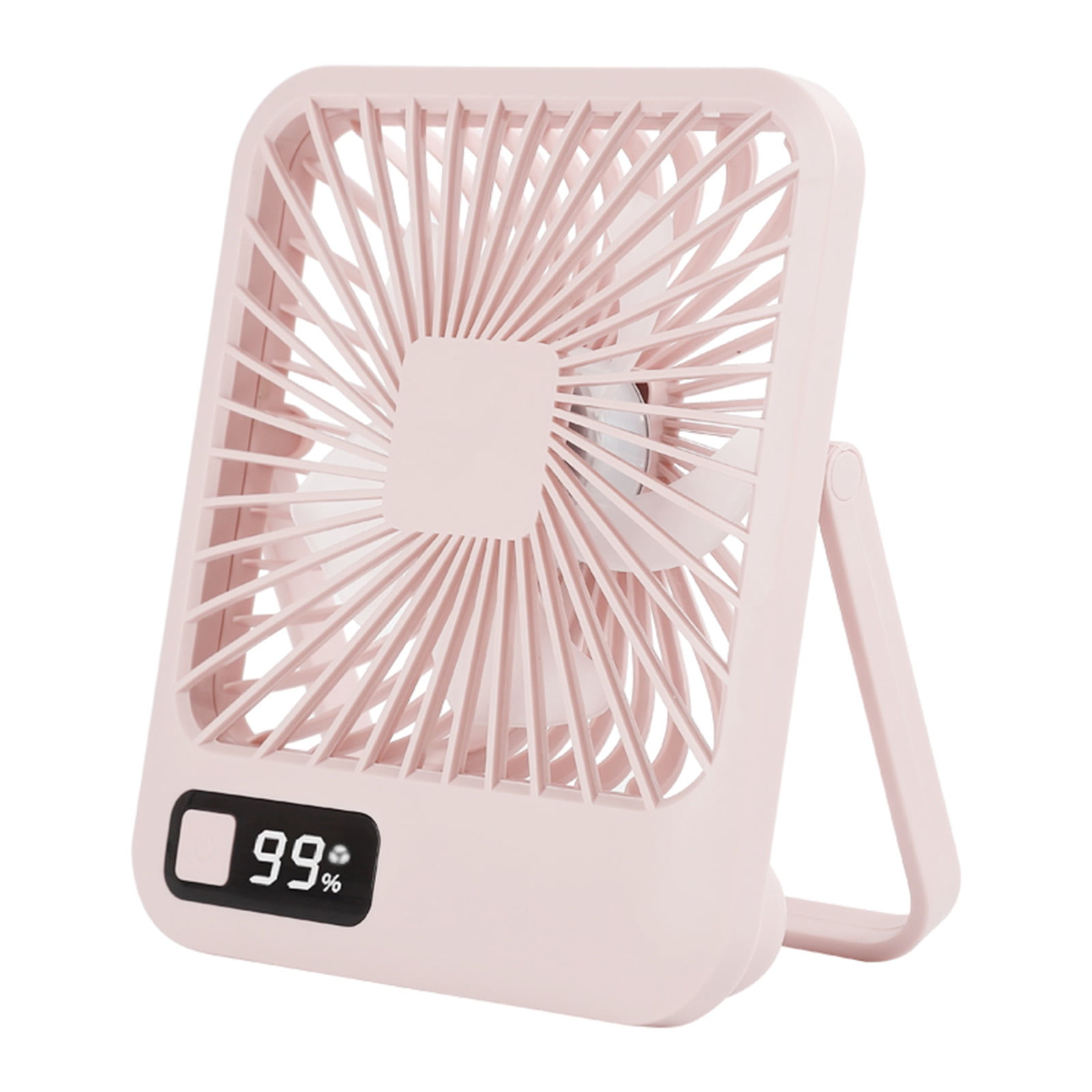 Ventilador De Clip Recargable USB - Mini Ventilador De Escritorio 3 Velocidades, Giratorio 360°, Con Base Y Almohadilla