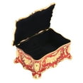 thumbnail image 2 of Vintage Jewelry Box, Small Jewelry Box European Style Exquisite Hand Carved  For Necklace Gold Red,Gold White,Gold Blue, 2 of 8