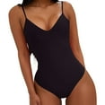 thumbnail image 1 of WILLBEST Traje de Baño de Manga Larga Para Mujer, Bañador Sexy Sin Espalda Con Lazo En El Cuello, Bikini Monokini de Triángulo de Color Sólido de Talla Grande Para Mujer, 1 of 5