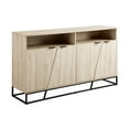thumbnail image 6 of Walker Edison Industrial Angled Door Sideboard, Birch, 6 of 11