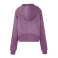 thumbnail image 6 of Fanxing Oversized Zip Up Hoodies for Women Casual Loose Comfy Hooded Jackets Fall Winter Long Sleeve Drawstring Sweatshirt 2025 Fashion Clothes Lightning Deals Of Today Prime By Hour Purple,XL, 6 of 6