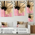 thumbnail image 4 of Designart Pink Gerbera Flower On Abstract Fusion I Canvas Wall Art, 4 of 5